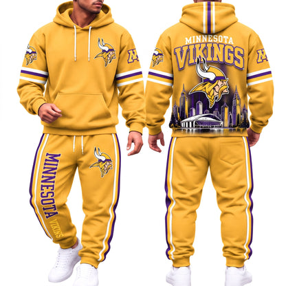 MIN Streetwear Hoodie Pants Set - Printed