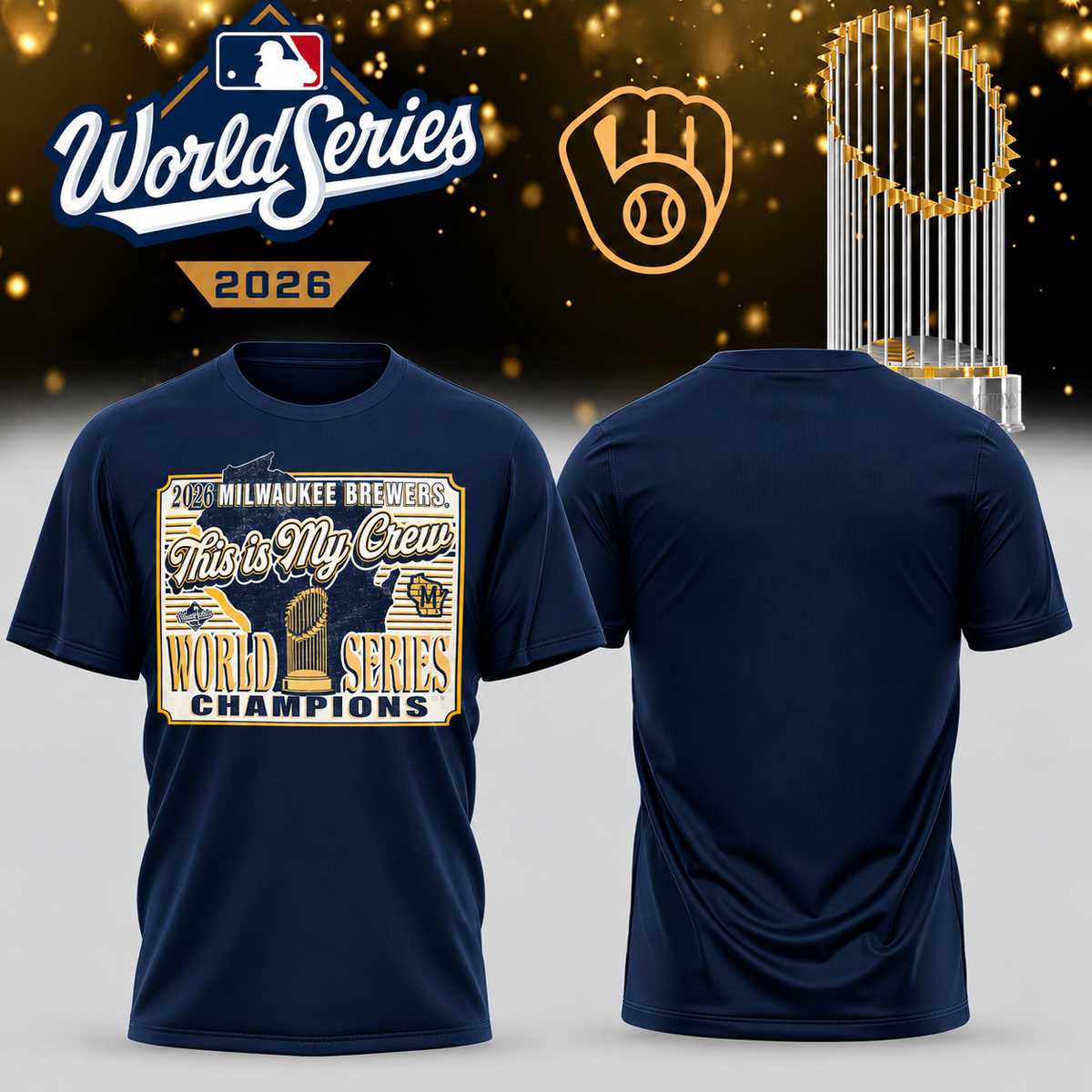 MIL World Series Champions Two Sides T-Shirt - Printed V34