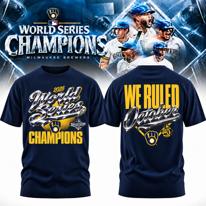 MIL World Series Champions Two Sides T-Shirt - Printed V27