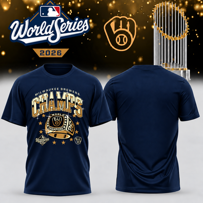 MIL World Series Champions One Side T-Shirt - Printed V42