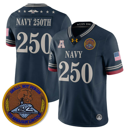 Navy MID Honoring the 250th Anniversary of the United States Navy Jersey - All Stitched
