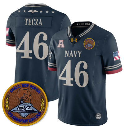 Navy MID Honoring the 250th Anniversary of the United States Navy Jersey - All Stitched