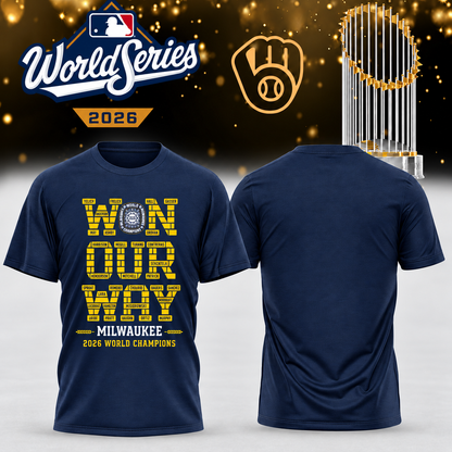MIL World Series Champions One Side T-Shirt - Printed V32
