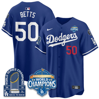 LAD 2025 World Series Champions Jersey - 9x Champs - All Stitched N2