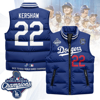 LAD 2025 World Series Champions Puffer Vest