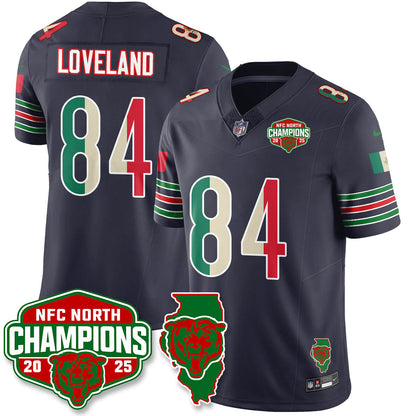 CHI Mexico NFC North Division Champions Vapor Limited Jersey - All Stitched