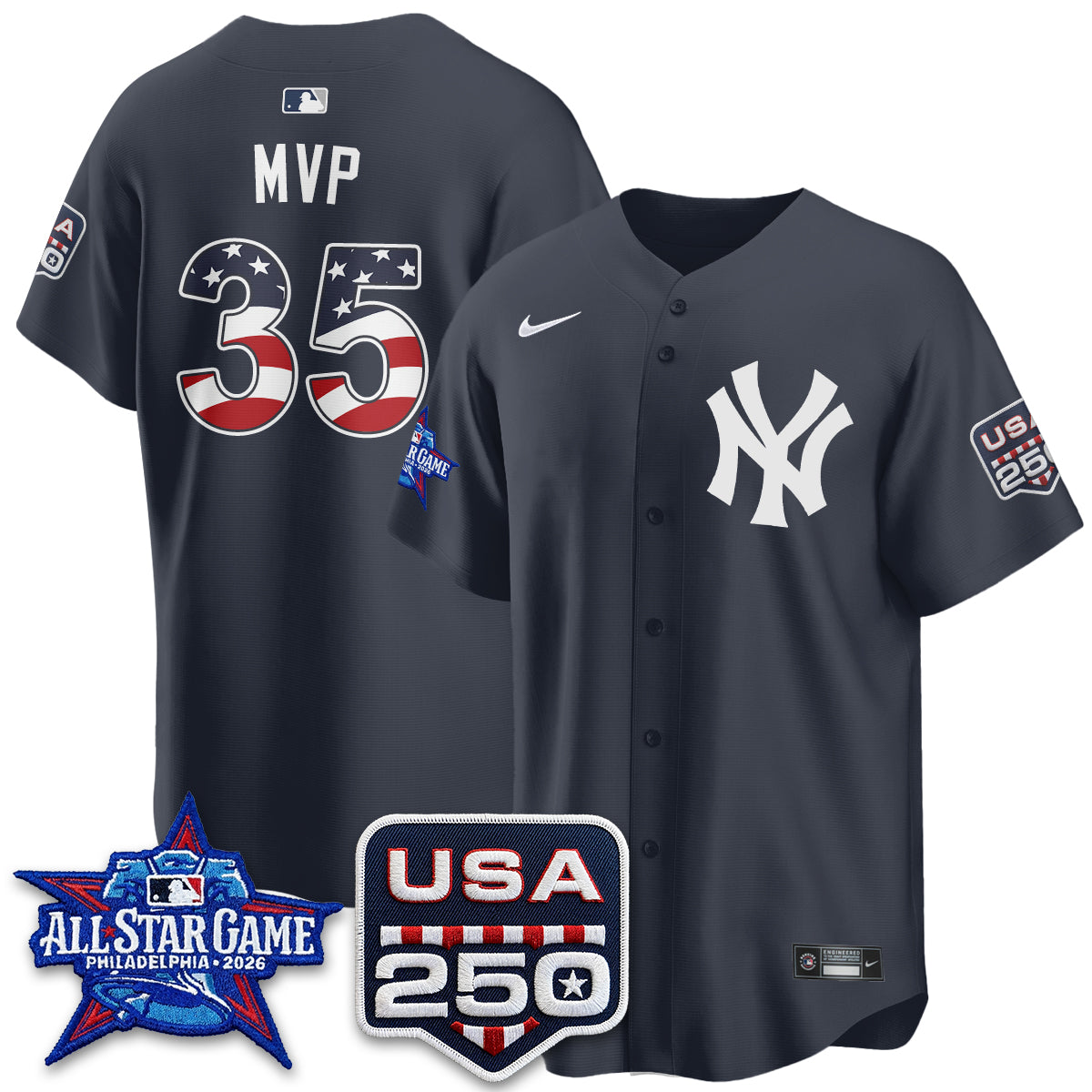 New York Yankees 2026 All Star MVP Edition Vapor Jersey - Stitched