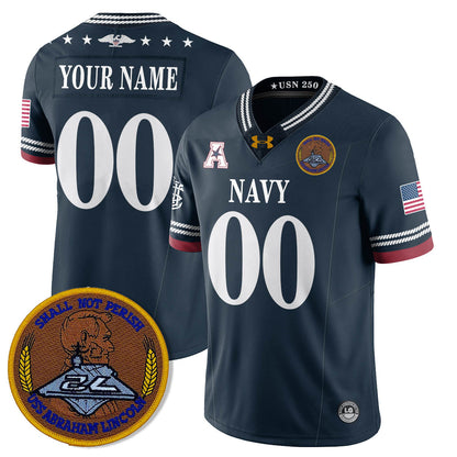 Navy MID Honoring the 250th Anniversary of the United States Navy Jersey - All Stitched