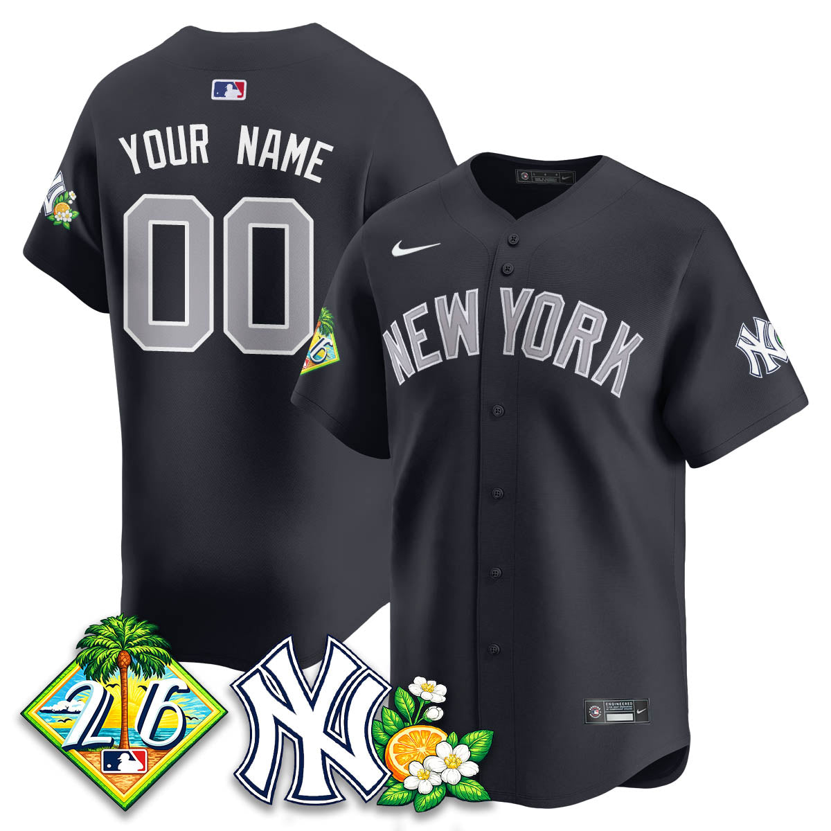 Custom NYY 2026 Spring Training Vapor Limited Jersey - All Stitched