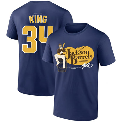 SD Jackson Barrels Jackson Merrill #3 Two Sides T-Shirt - Printed