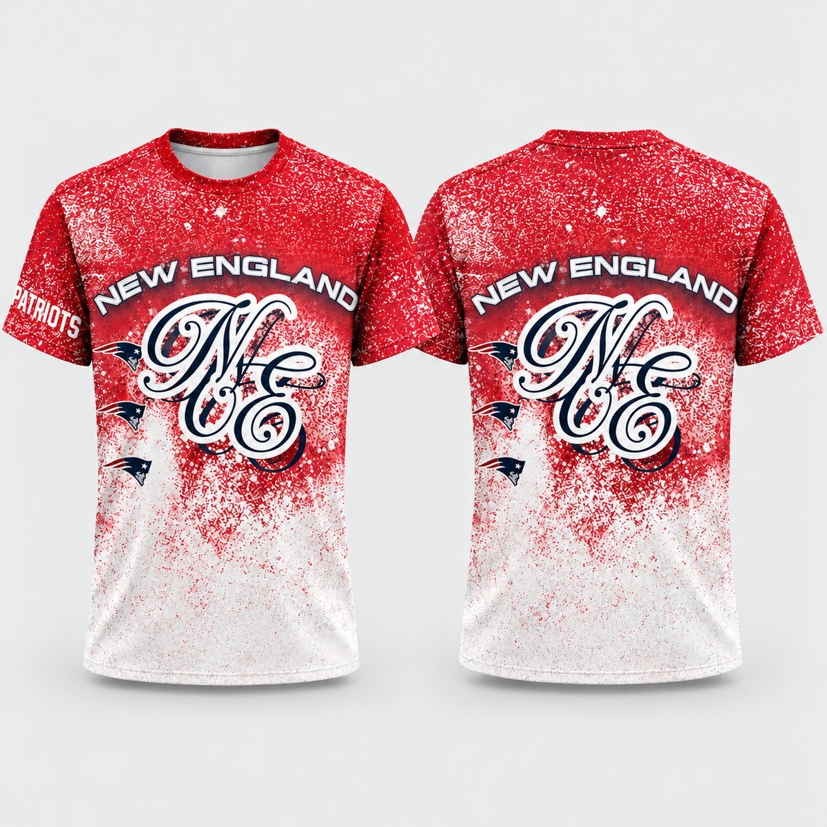 NE Jumbo Print 3D T-Shirt - Printed