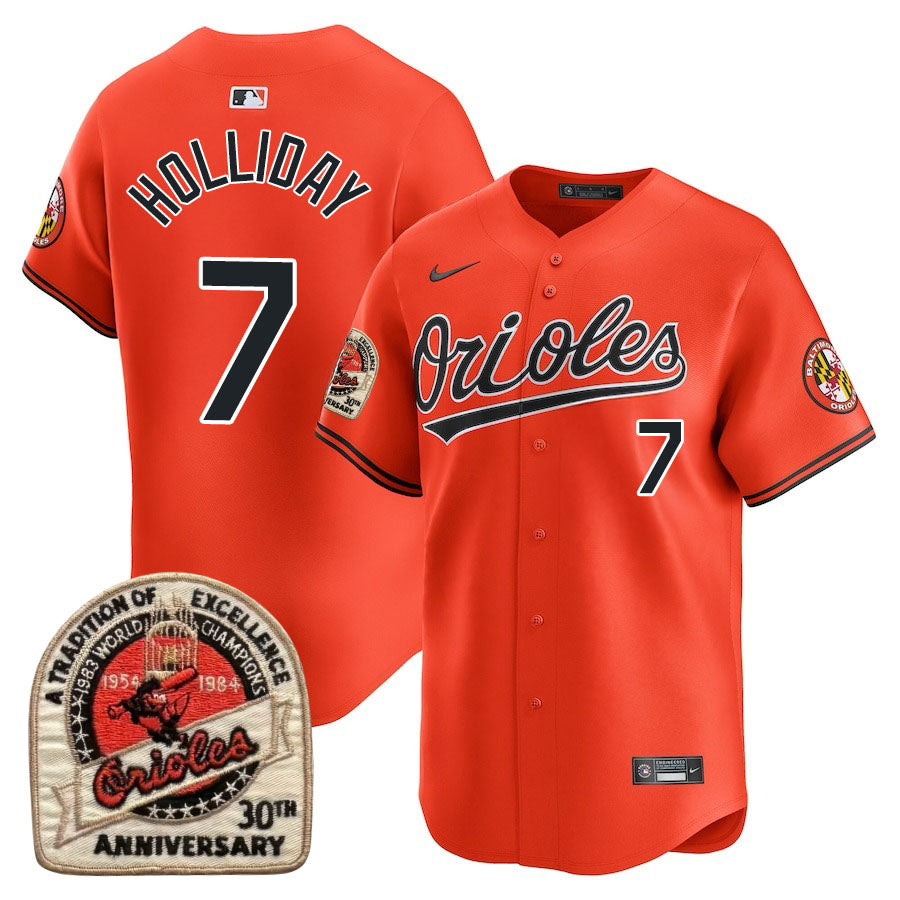Baltimore Orioles Limited Jersey - 1984 Patch - All Stitched