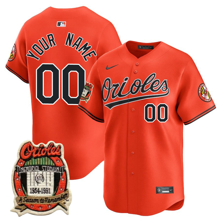 Baltimore Orioles Limited Custom Jersey -  Amazing Patch - All Stitched