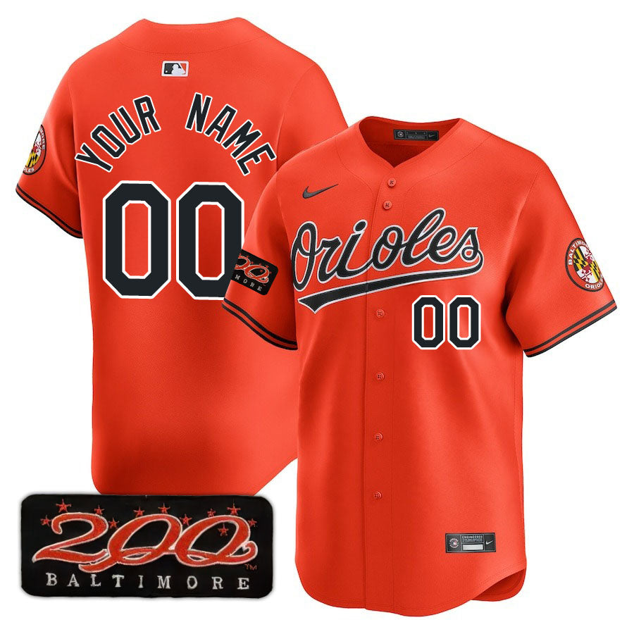 Baltimore Orioles Limited Custom Jersey -  Amazing Patch - All Stitched