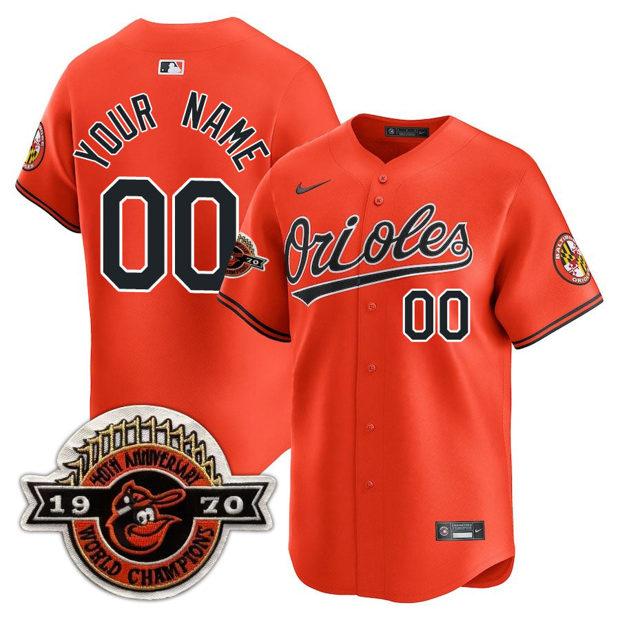 Baltimore Orioles Limited Custom Jersey -  Amazing Patch - All Stitched