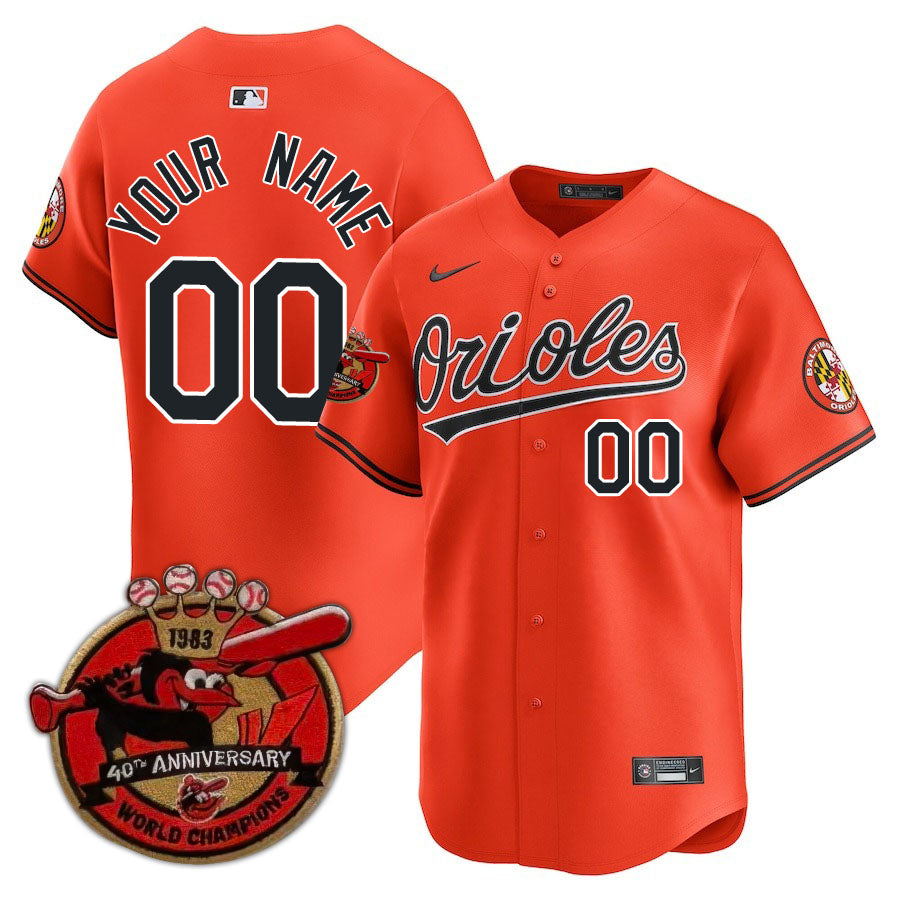Baltimore Orioles Limited Custom Jersey -  Amazing Patch - All Stitched