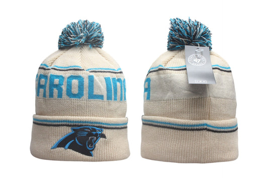 CAR Cuffed Knit Hat with Pom - Embroidered Patch