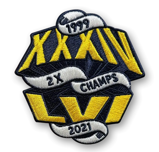 LAR 2-Time Champions Patch Vapor Limited Jersey - All Stitched