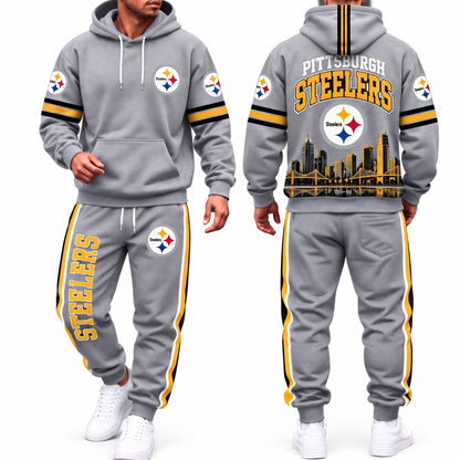 PIT Streetwear Hoodie Pants Set - Printed