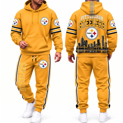 PIT Streetwear Hoodie Pants Set - Printed