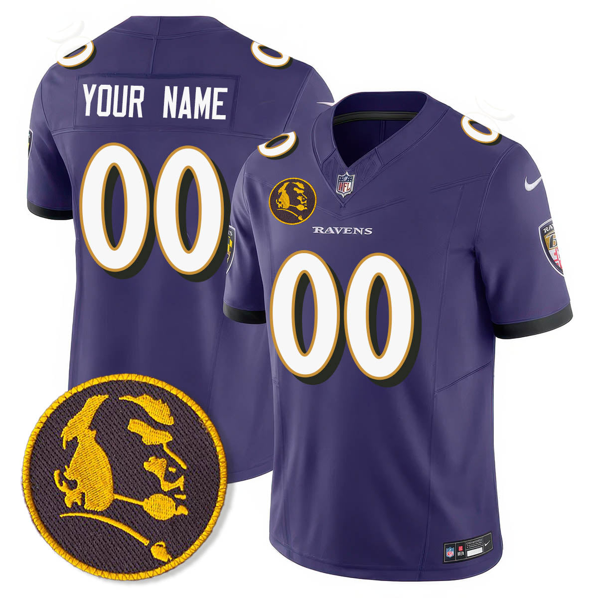 Custom BAL Vapor Limited Jersey - John Madden Patch - All Stitched