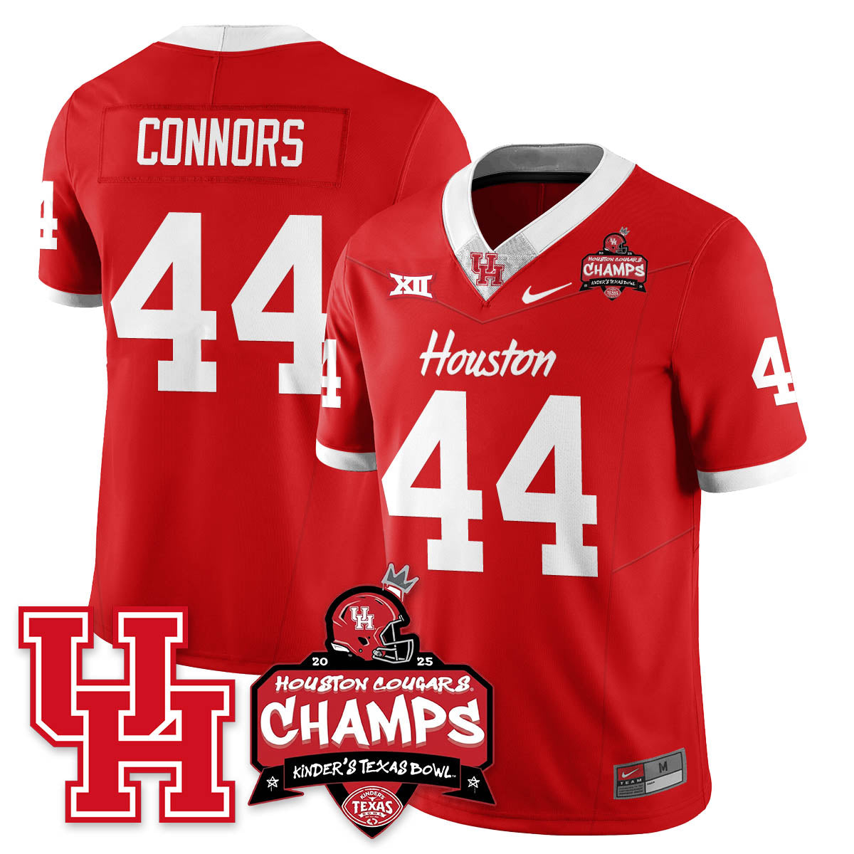 Houston Cougar Football 2025 Kinder's Texas Bowl Champions Jersey - All Stitched