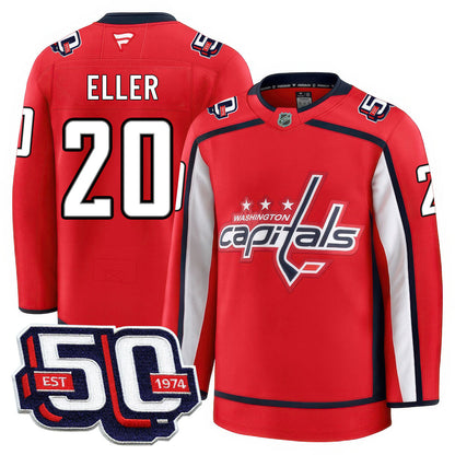 Washington Capitals 50th Anniversary Premium Jersey - All Stitched