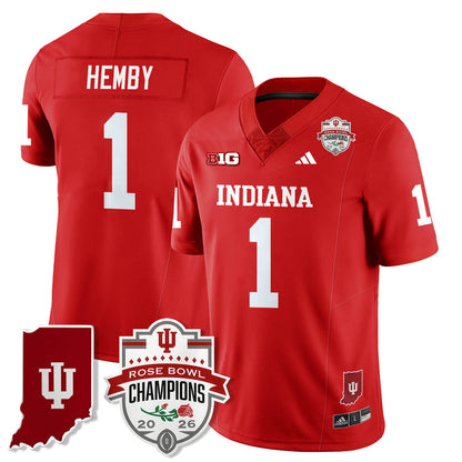 Indiana H Vapor Limited Football Jersey - Rose Bowl Champions - All Stitched