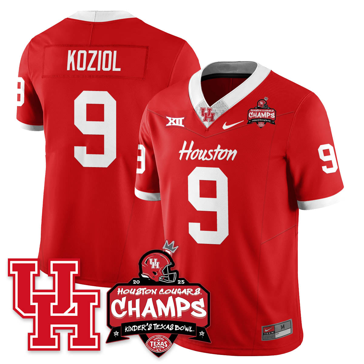 HCG Football 2025 Kinder's Texas Bowl Champions Jersey - All Stitched
