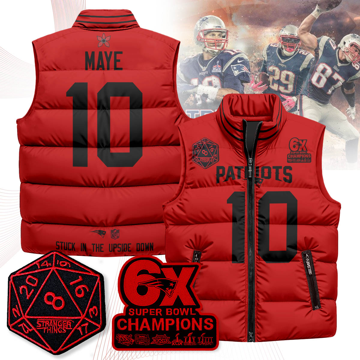 NE 'Stranger Things Edition' Unisex Puffer Vest N1