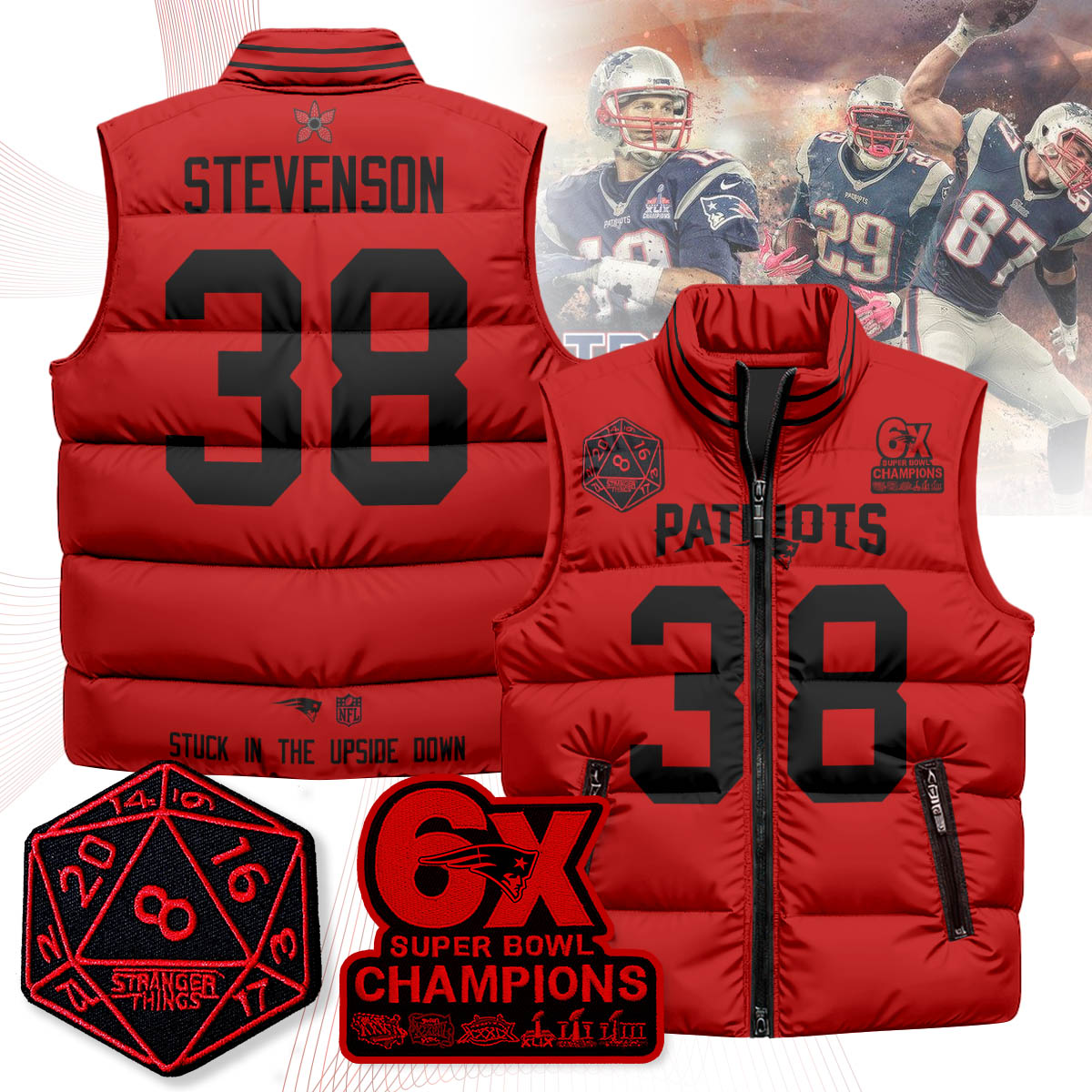 NE 'Stranger Things Edition' Unisex Puffer Vest N1