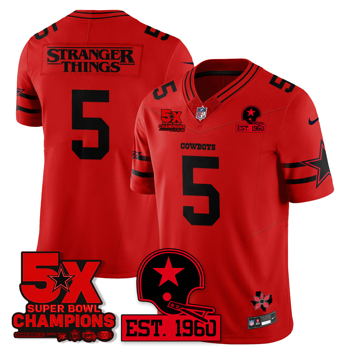 DAL 'Stranger Things Edition' Vapor Limited Jersey n1 - All Stitched