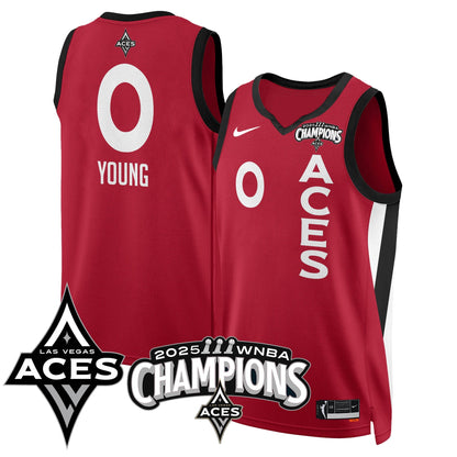 Las Vegas Aces 2025 WNBA Championship Jersey - All Stitched