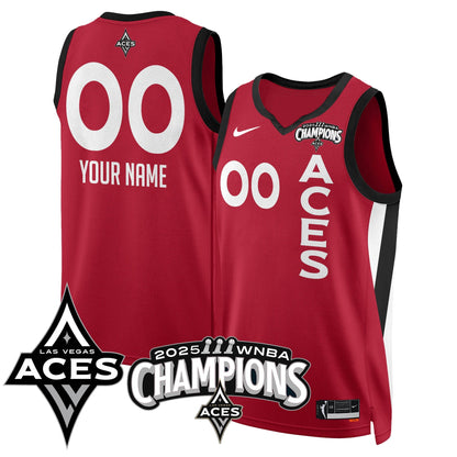 Las Vegas Aces 2025 WNBA Championship Jersey - All Stitched