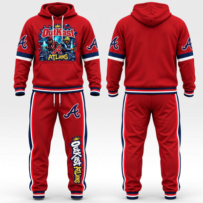 ATL x ATliens Streetwear Hoodie Pants Set - Printed