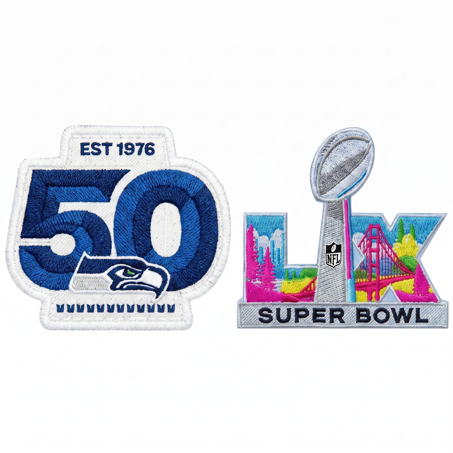 Seahawks patches