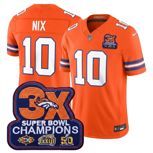 DEN Throwback Split Vapor Jersey - Stitched