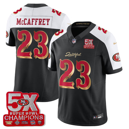 SF 5-Time Champions Patch Vapor Limited Jersey - All Stitched