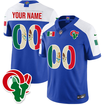 LAR Mexico Vapor Limited Custom Jersey - All Stitched