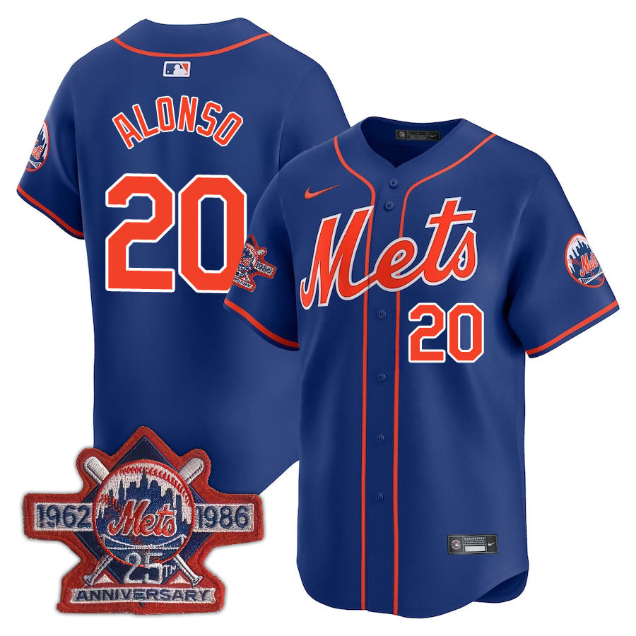 New York Mets Limited Jersey - 1986 Patch - All Stitched