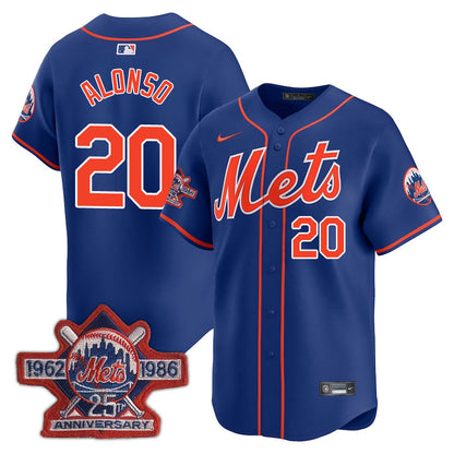 New York Mets Limited Jersey - 1986 Patch - All Stitched