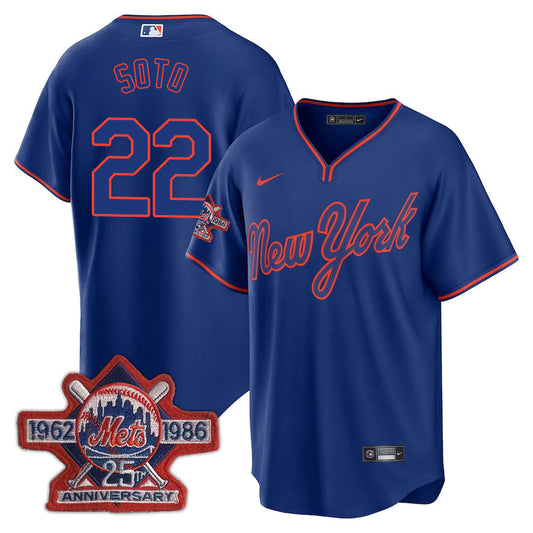 New York Mets Limited Jersey - 1986 Patch - All Stitched
