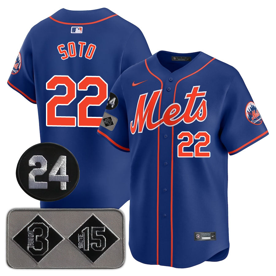 New York Mets Limited Jersey - 2024 Patch - All Stitched