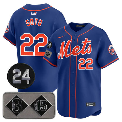 New York Mets Limited Jersey - 2024 Patch - All Stitched