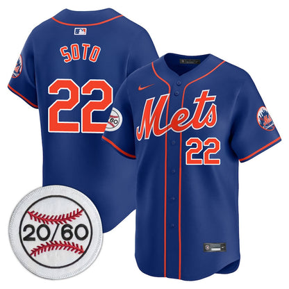New York Mets Limited Jersey - 2001 Patch - All Stitched