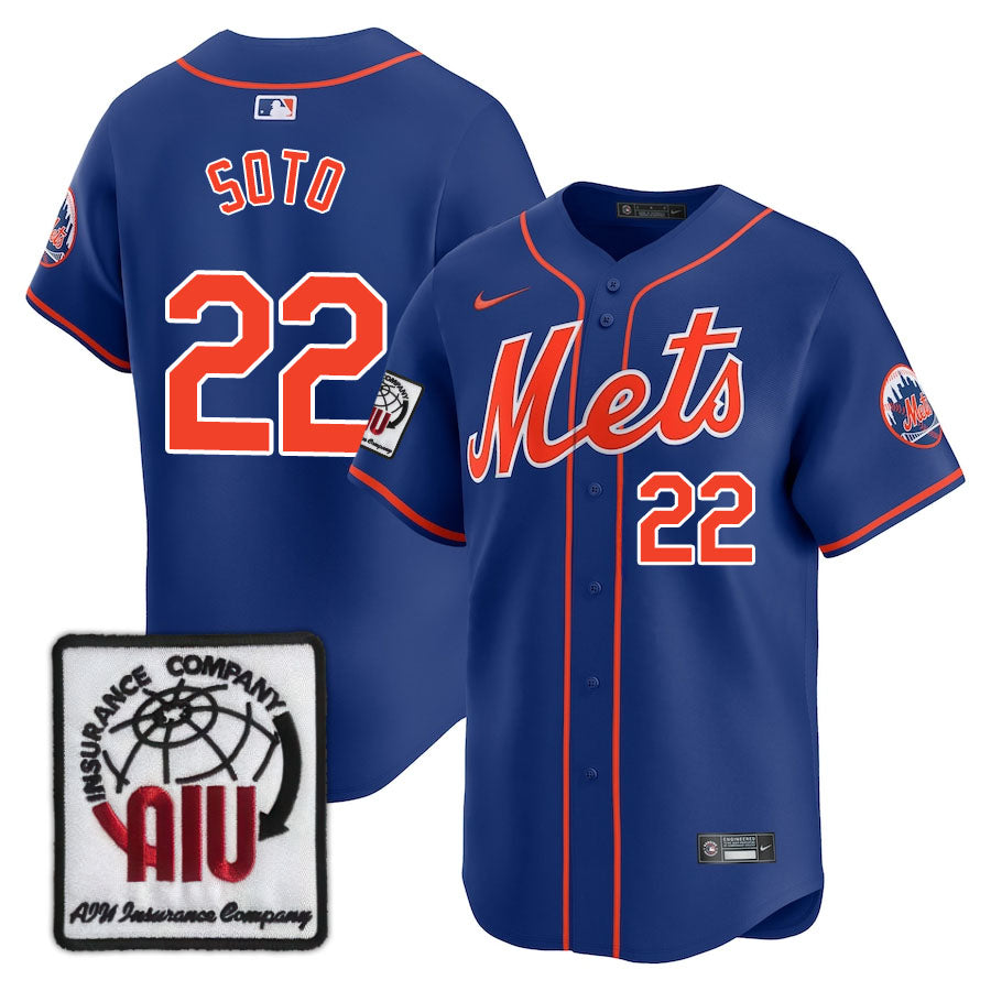 New York Mets Limited Jersey - 2000 Patch - All Stitched