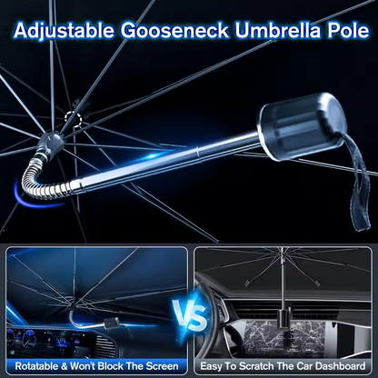 UV Protection Car Sunshade Umbrella with 360°Rotation