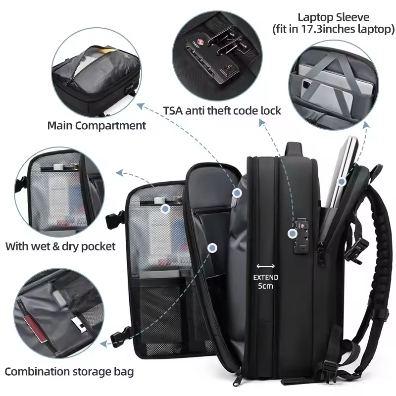 Large Capacity Travel Vacuum Compression Backpack