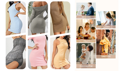 Seamless Bodysuit Compression Open Crotch Shapewear