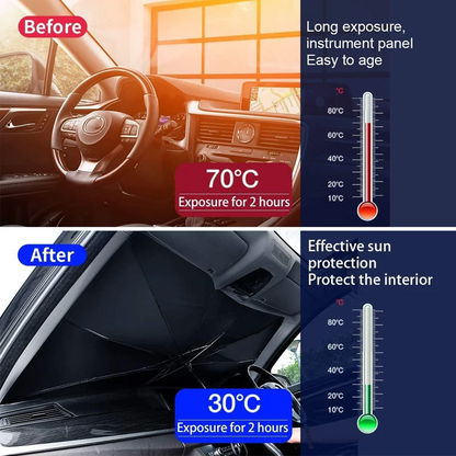 UV Protection Car Sunshade Umbrella with 360°Rotation